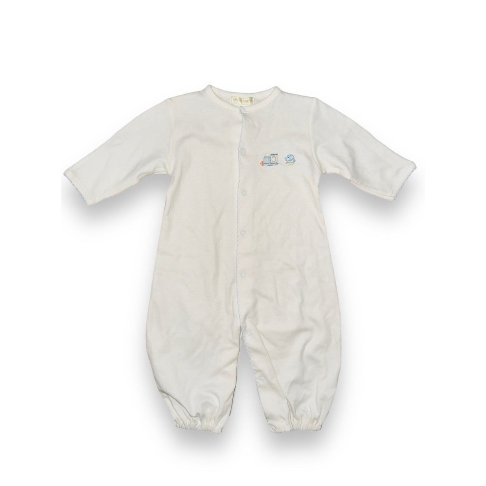 U1 Lyda Baby Pima Cotton One-piece Sleeper Outfit Train Elephant Newborn